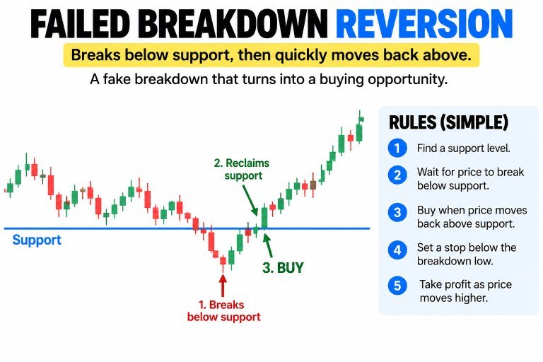 Failed Breakdown Reversion strategy guide